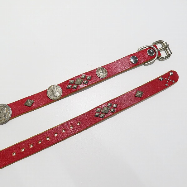 実際に弊社で買取させて頂いたBACKBONE×HTC/バックボーン エイチティーシー コラボ スタッズ コンチョ 付きベルト /36の画像 1枚目