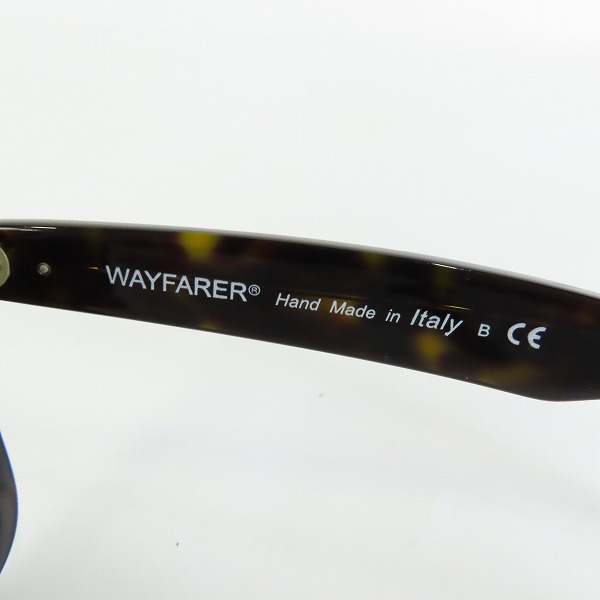 実際に弊社で買取させて頂いたRay-Ban/レイバン WAYFARER/ウェイファーラー サングラス/アイウェア RB2140 902の画像 6枚目