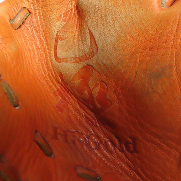 実際に弊社で買取させて頂いたHI-GOLD/ハイゴールド 己極シリーズ 軟式 右投げ用  三塁手/オールポジション グローブ OKG-6715の画像 5枚目