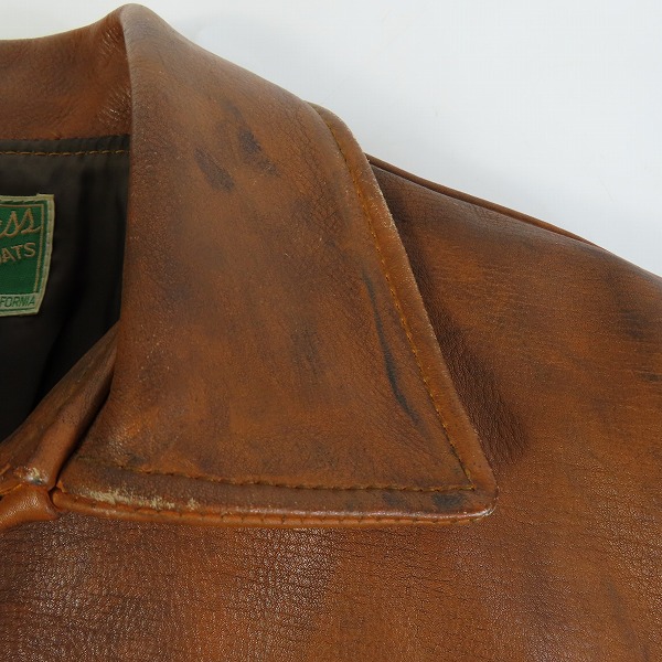 実際に弊社で買取させて頂いたLEVI'S/リーバイス LEATHER COATS レザージャケット/Lの画像 7枚目