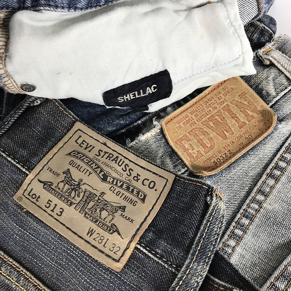 実際に弊社で買取させて頂いた【おまとめ】リーバイス/エドウィン/シェラック 他 デニムパンツ/スウェットパンツ 等