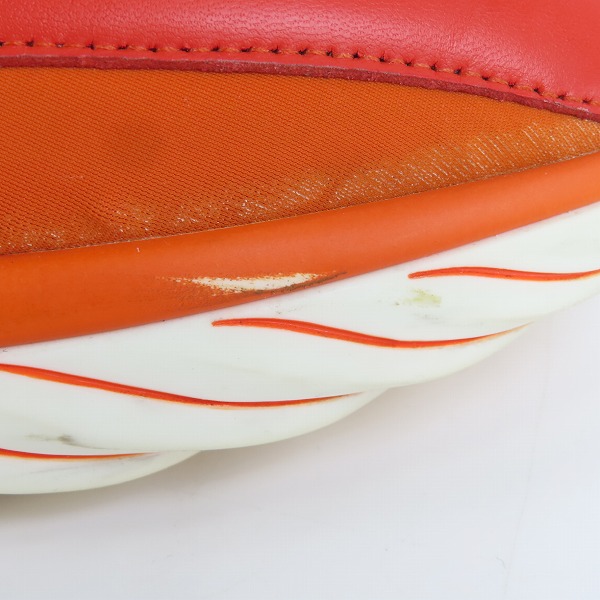 実際に弊社で買取させて頂いたJIMMY CHOO/ジミーチュウ Cosmos/コスモス スニーカー オレンジ/42の画像 8枚目