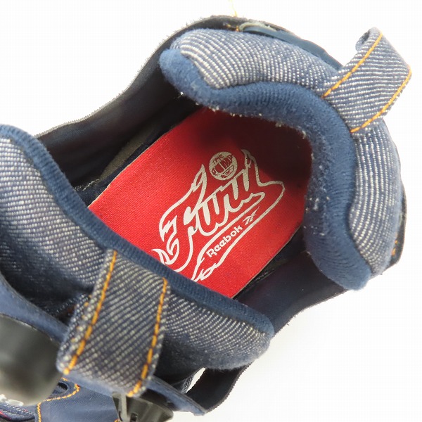 実際に弊社で買取させて頂いたReebok×ZOZOTOWN/リーボック×ゾゾタウン INSTAPUMP FURY/インスタポンプフューリー 10周年記念 デニム AQ9345/27の画像 4枚目