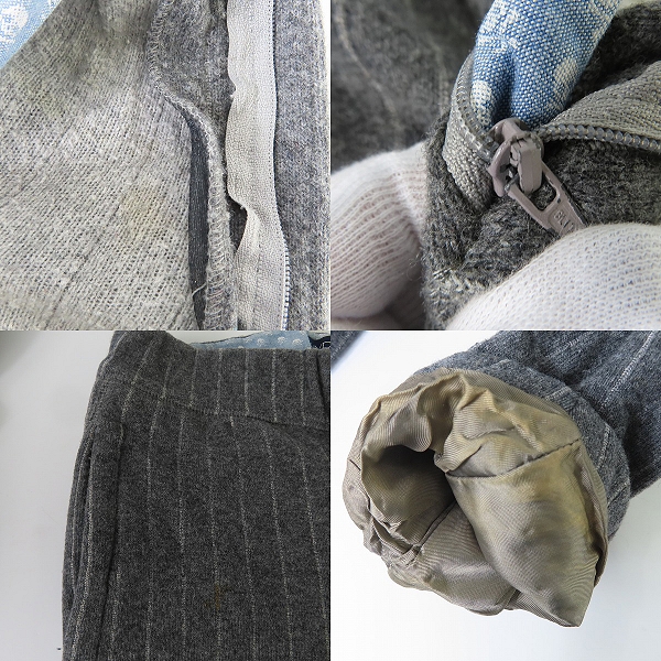 実際に弊社で買取させて頂いたHYDROGEN/ハイドロゲン ストライプ ジャケット パンツ セットアップ L/Mの画像 7枚目