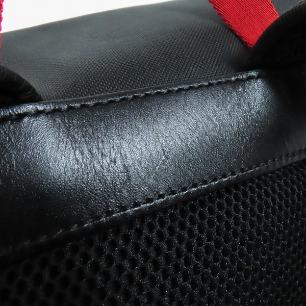 実際に弊社で買取させて頂いたGUCCI/グッチ テクノキャンバス バックパック ウェビングライン 429037の画像 9枚目