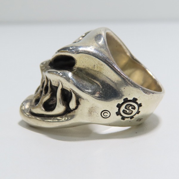 実際に弊社で買取させて頂いたSTARLINGEAR/スターリンギア スピットファイア スカル リング 24-25号の画像 2枚目