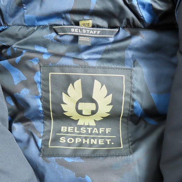 実際に弊社で買取させて頂いたSOPHNET×BELSTAFF/ソフネット×ベルスタッフ ROADMASTER FUR DOWN JACKET ダウンジャケット 71050377/44の画像 3枚目