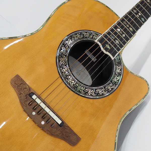 実際に弊社で買取させて頂いた★【難有り】Ovation USA/オベーション N769-7 NAKAO CUSTOM Legend エレアコ/アコースティックギター ハードケース付の画像 6枚目