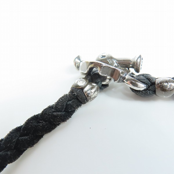 実際に弊社で買取させて頂いた【ギャラ付き】TRAVIS WALKER/トラヴィスワーカー DOUBLE CROSS/ダブルクロス Wレザー ブレイド ネックレス pd810tw blの画像 8枚目