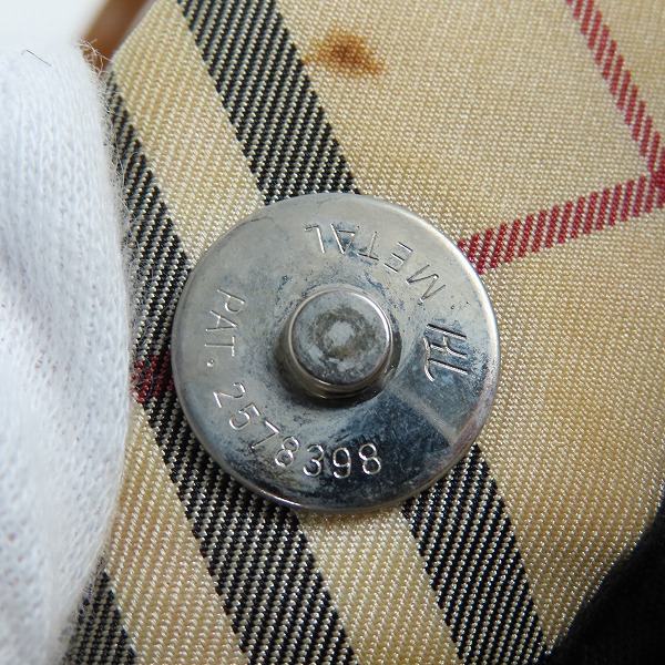 実際に弊社で買取させて頂いたBURBERRY BLUE LABEL/バーバリーブルーレーベル チェック デニム トートバッグの画像 6枚目