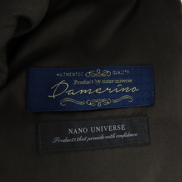 実際に弊社で買取させて頂いたNANO UNIVERSE/ナノユニバース ダメリーノ ソロテックス スーツ セットアップ/668-2118210/Sの画像 6枚目