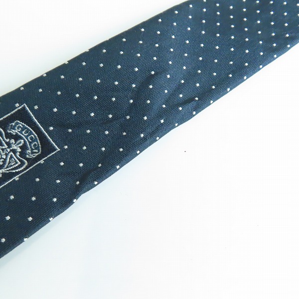 実際に弊社で買取させて頂いたGUCCI/グッチ ドット柄 シルクネクタイ の画像 6枚目
