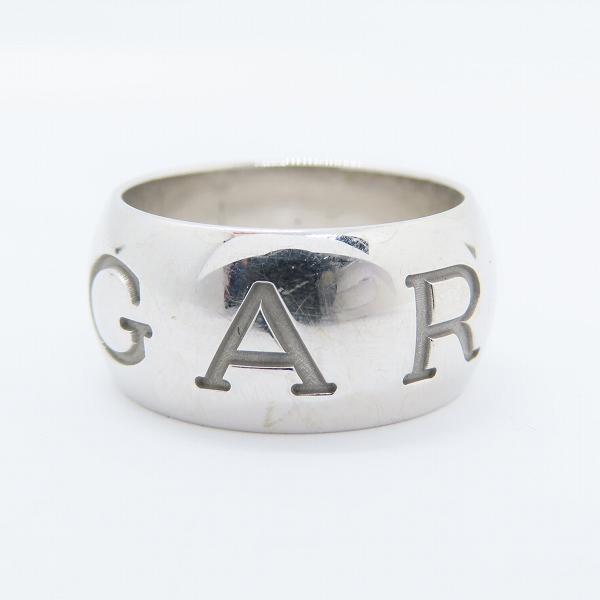 実際に弊社で買取させて頂いたBVLGARI/ブルガリ モノロゴ K18WG/ホワイトゴールド リング/指輪 #55/14-14.5号の画像 2枚目