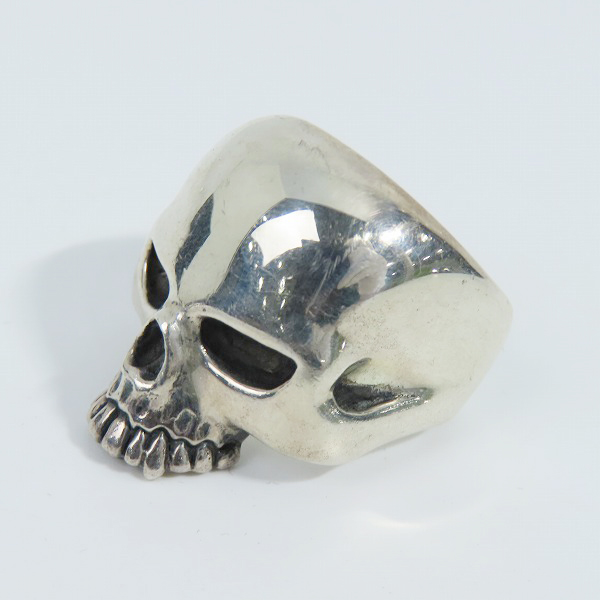 実際に弊社で買取させて頂いたCRAZY PIG/クレイジーピッグ EVIL SKULL RING LARGE/ラージエビルスカル リング 21号