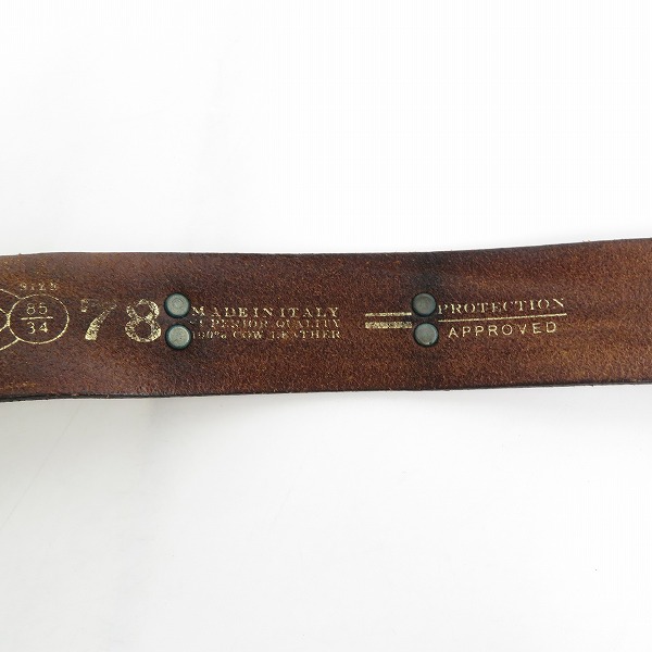 実際に弊社で買取させて頂いたDIESEL/ディーゼル ロゴ レザーベルト/85/34の画像 7枚目