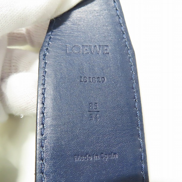 実際に弊社で買取させて頂いたLOEWE/ロエベ アナグラム ベルト リバーシブル 85/34 131829の画像 3枚目