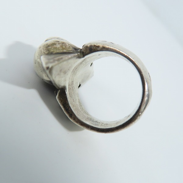 実際に弊社で買取させて頂いた【ギャラ付】Gaboratory/ガボラトリー スパイクウィズスカルリング/skull with SPIKE Ring 13号の画像 5枚目