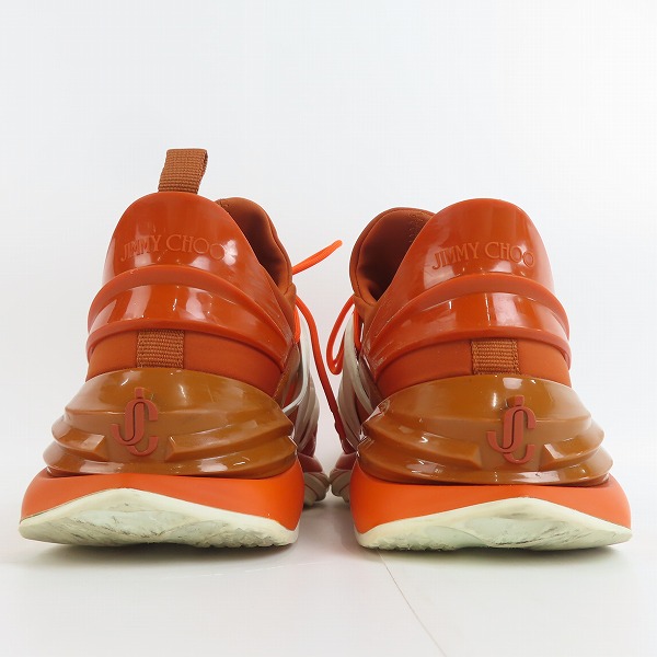 実際に弊社で買取させて頂いたJIMMY CHOO/ジミーチュウ Cosmos/コスモス スニーカー オレンジ/42の画像 1枚目