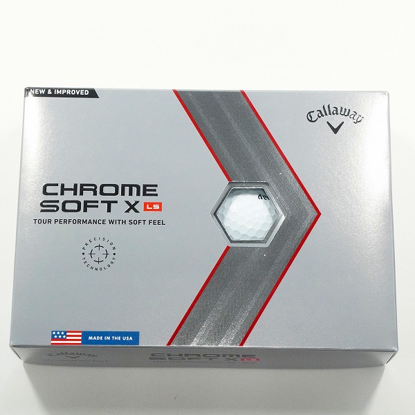 実際に弊社で買取させて頂いた(4)【未使用】Callaway/キャロウェイ CHROME SOFT X LS ゴルフボール ホワイト 1ダースの画像 2枚目