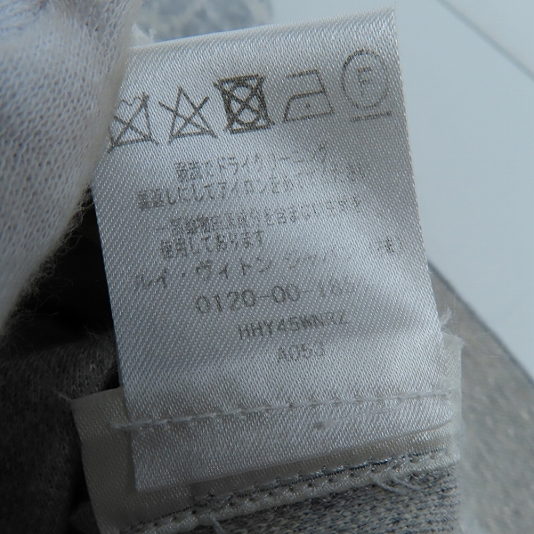 実際に弊社で買取させて頂いた【JPタグ】LOUIS VUITTON/ルイヴィトン バックロゴ 半袖 ポロシャツ グレー Lの画像 5枚目