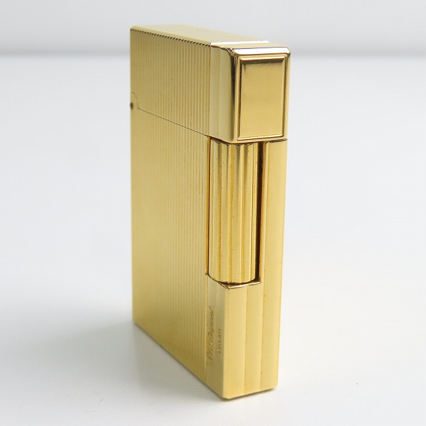 実際に弊社で買取させて頂いたS.T.Dupont/デュポン GATSBY/ギャッツビー ヴァーティカル ライン ゴールド ガスライターの画像 3枚目