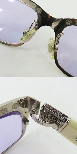 実際に弊社で買取させて頂いたA'rossvy/ロズヴィー 15周年モデル ダイヤモンド 度入り メガネフレーム/アイウェア MOD.003の画像 8枚目