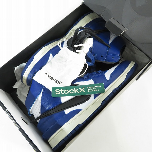 実際に弊社で買取させて頂いたNIKE×AMBUSH/ナイキ×アンブッシュ DUNK HIGH/ダンクハイ ディープロイヤル CU7544-400/30の画像 8枚目