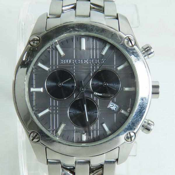 実際に弊社で買取させて頂いた【ジャンク/動作未確認】BURBERRY/バーバリー クロノグラフ デイト 時計/ウォッチ BU1850