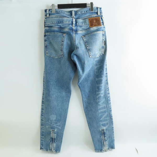 実際に弊社で買取させて頂いたMASTERMIND WORLD/マスターマインドワールド ロゴプリント レイヤードデニムパンツ MW21S07-PA002‐000/Mの画像 1枚目