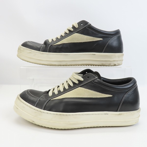 実際に弊社で買取させて頂いたRick Owens/リックオウエンス VINTAGE SNEAKS/ヴィンテージスニーカー レザー 02B2897/42.5の画像 3枚目