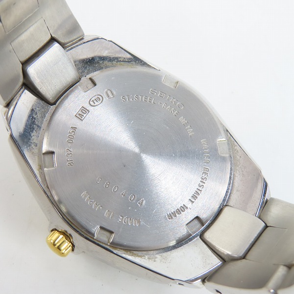 実際に弊社で買取させて頂いたSEIKO/セイコー PERPETUAL CALENDAR パーペチュアルカレンダー 8F32-005A【動作未確認】の画像 4枚目