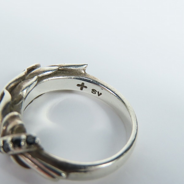 実際に弊社で買取させて頂いたKONRON/コンロン フェザー ストーン リング 9号の画像 6枚目