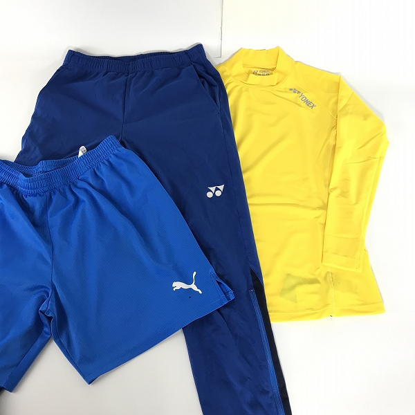 実際に弊社で買取させて頂いた【おまとめ】YONEX/ヨネックス puma/プーマ トレーニングウェア シャツ/パンツ