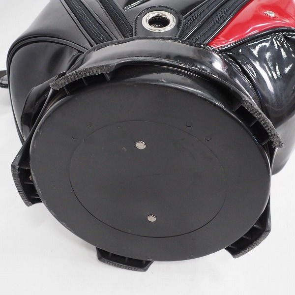 実際に弊社で買取させて頂いたTitleist/タイトリスト CB613 ゴルフ 9.5型 5分割キャディバッグ ブラックｘレッドの画像 8枚目