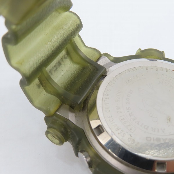 実際に弊社で買取させて頂いたG-SHOCK/G-ショック FROGMAN/フロッグマン '99 Master of G DW-8200MSU-8T【動作未確認】の画像 4枚目