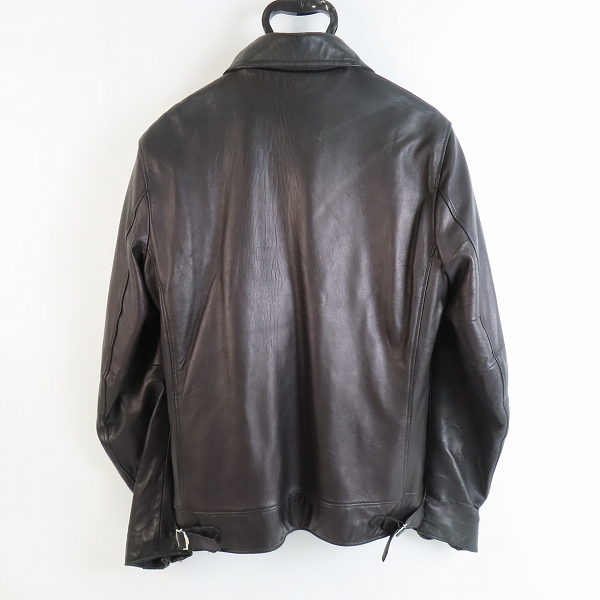 実際に弊社で買取させて頂いたBUFFALO BOBS/バッファローボブズ PURE GOLD ドミネーター 羊革/シープレザー ライダース ジャケット MFP5402/2の画像 1枚目