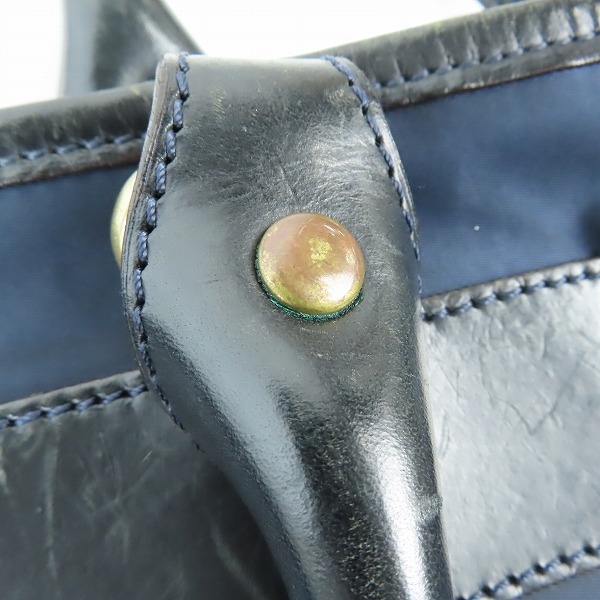 実際に弊社で買取させて頂いたGANZO/ガンゾ 2WAY レザー/ナイロン ビジネスバッグ/ショルダーバッグの画像 9枚目