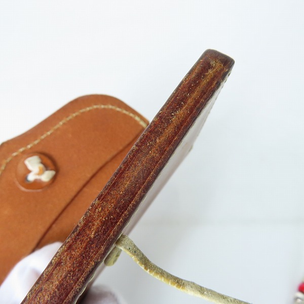 実際に弊社で買取させて頂いた【ワランティ付き】FIRST ARROW'S/ファーストアローズ コンチョ レザー 名刺入れ/カードケース L-027Cの画像 7枚目