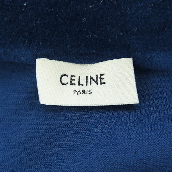 実際に弊社で買取させて頂いた【JPタグ】CELINE/セリーヌ 20SS トリオンフベルベットジャージースウェットブルゾン  2Y146679I/Sの画像 3枚目