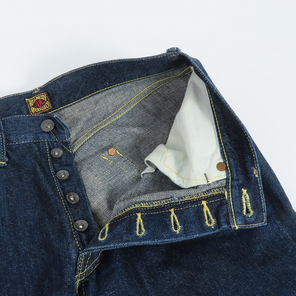 実際に弊社で買取させて頂いたTHE REAL McCOY'S/リアルマッコイズ デニムパンツ ボタンフライ S613/31/34の画像 3枚目