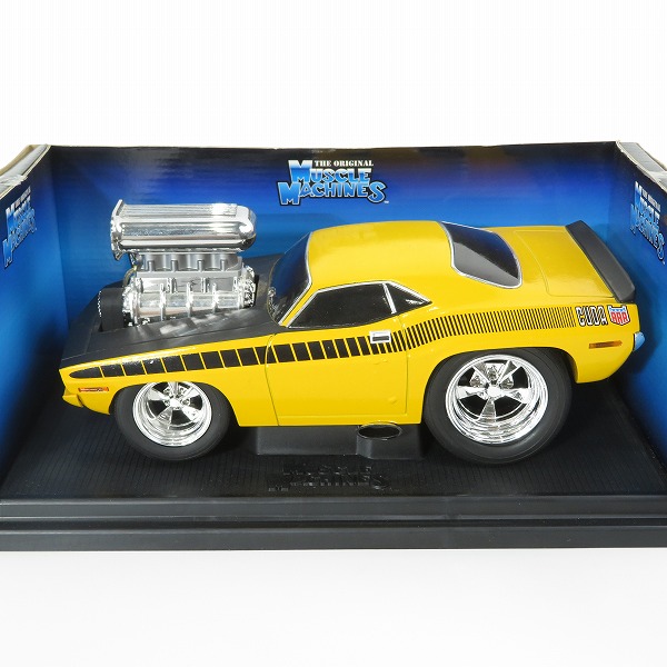 実際に弊社で買取させて頂いたFUNLINE/ファンライン MUSCLE MACHINES/マッスルマシーンズ 1/18 ’70 CUDA/クーダ ミニカー ダイキャストカーの画像 1枚目