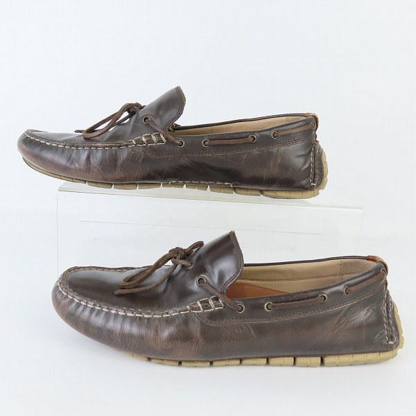 実際に弊社で買取させて頂いたCOLE HAAN/コールハーン ZEROGRAND/ゼログランド キャンプ モック ドライバー レザー C25996/11の画像 3枚目