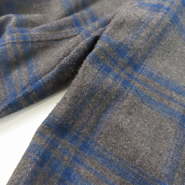 実際に弊社で買取させて頂いた【JPタグ】CHROME HERATS/クロムハーツ ダガー ボールジップ ネルシャツ Mの画像 9枚目