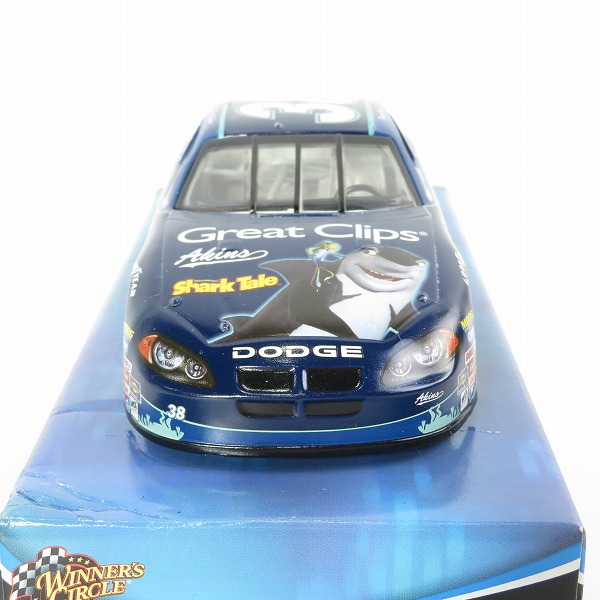 実際に弊社で買取させて頂いたWINNER'S CIRCLE/ウィナーズサークル 1/24 Great Clips Shark Tale ＃38 Kasey Kahne シャーク・テイル ミニカーの画像 3枚目