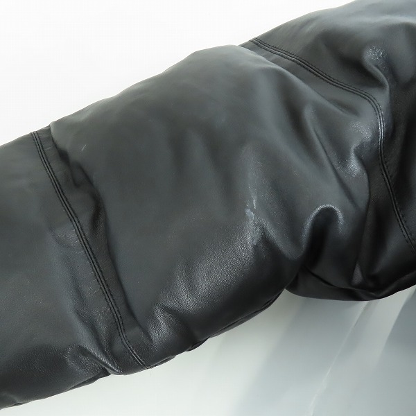 実際に弊社で買取させて頂いたWACKO MARIA/ワコマリア GUILTY PARTIES LEATHER DOWN JACKET TYPE-2 レザー レオパード ダウンジャケット/Sの画像 7枚目