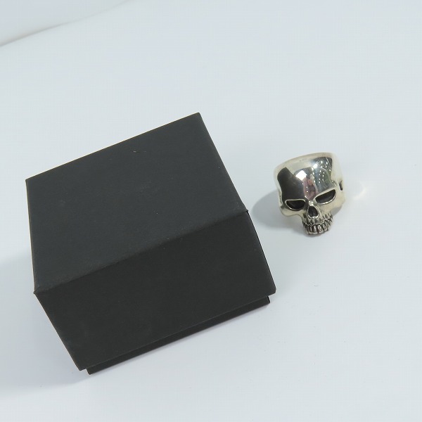 実際に弊社で買取させて頂いたCRAZY PIG/クレイジーピッグ EVIL SKULL RING LARGE/ラージエビルスカル リング 21号の画像 9枚目