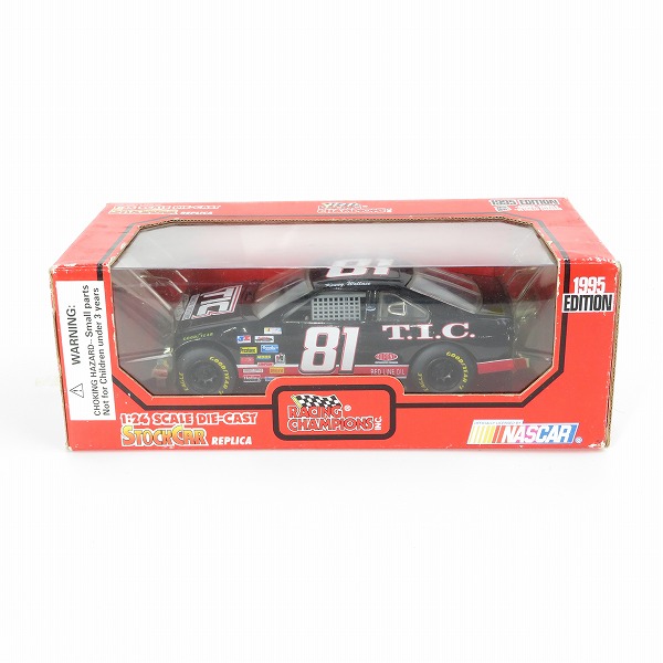 実際に弊社で買取させて頂いたNASCAR/ナスカー レーシングチャンピオン 1/24 1995 EDITION Kenny Wallace/ケニー・ウォレス ＃81 ミニカー