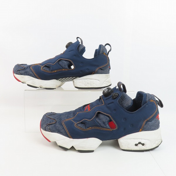 実際に弊社で買取させて頂いたReebok×ZOZOTOWN/リーボック×ゾゾタウン INSTAPUMP FURY/インスタポンプフューリー 10周年記念 デニム AQ9345/27の画像 3枚目