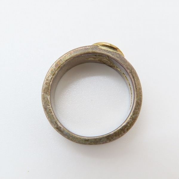 実際に弊社で買取させて頂いた【ワランティ付き】FIRST ARROW'S/ファーストアローズ K18/SILVER 平打ち プレーン リング R-001/16号の画像 4枚目