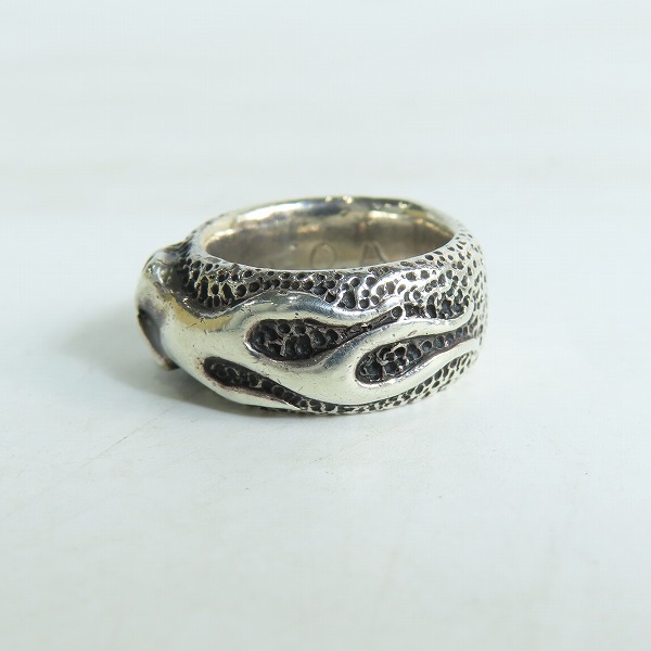 実際に弊社で買取させて頂いた【ギャラ付き】STARLINGEAR/スターリンギア フレーム スカル バンド リング SGR027/14-15号の画像 2枚目